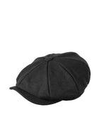 Heritage Traditions Carlyle Wool Melton Newsboy Cap Black