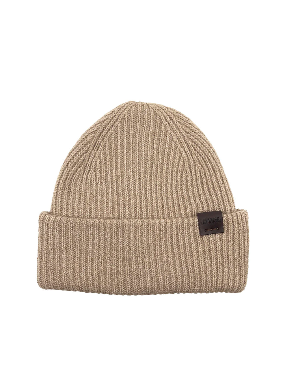 Heritage Traditions Fisherman Recycled Beanie CAMEL