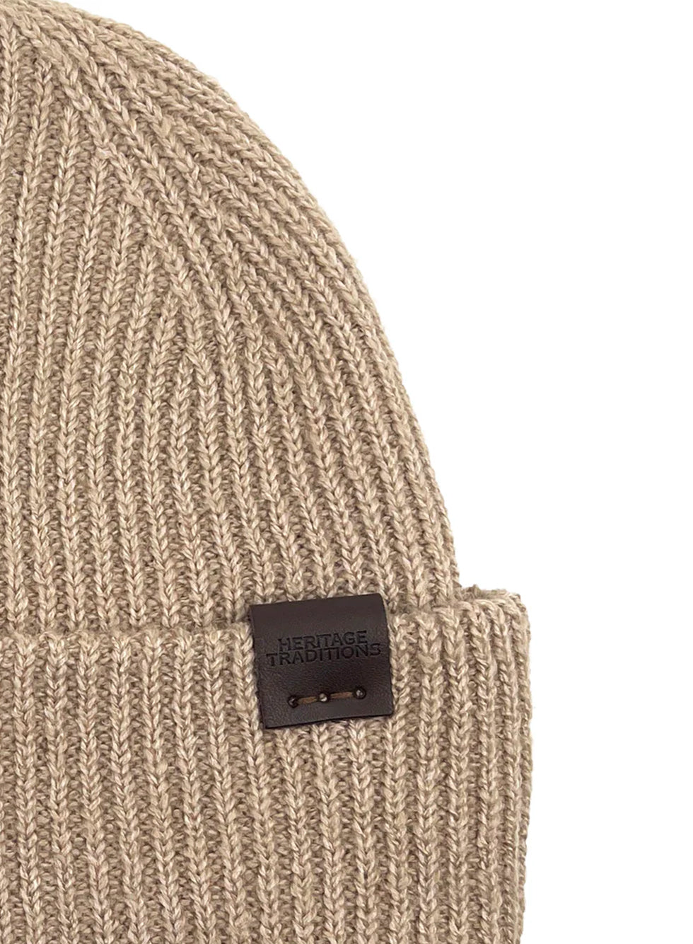 Heritage Traditions Fisherman Recycled Beanie CAMEL