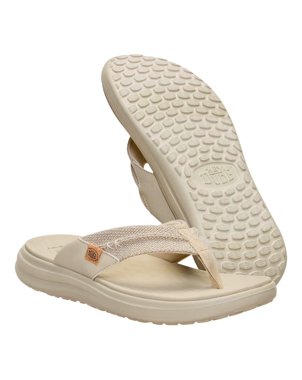 Hey Dude Finn Flip Braided Flip Flop TAN