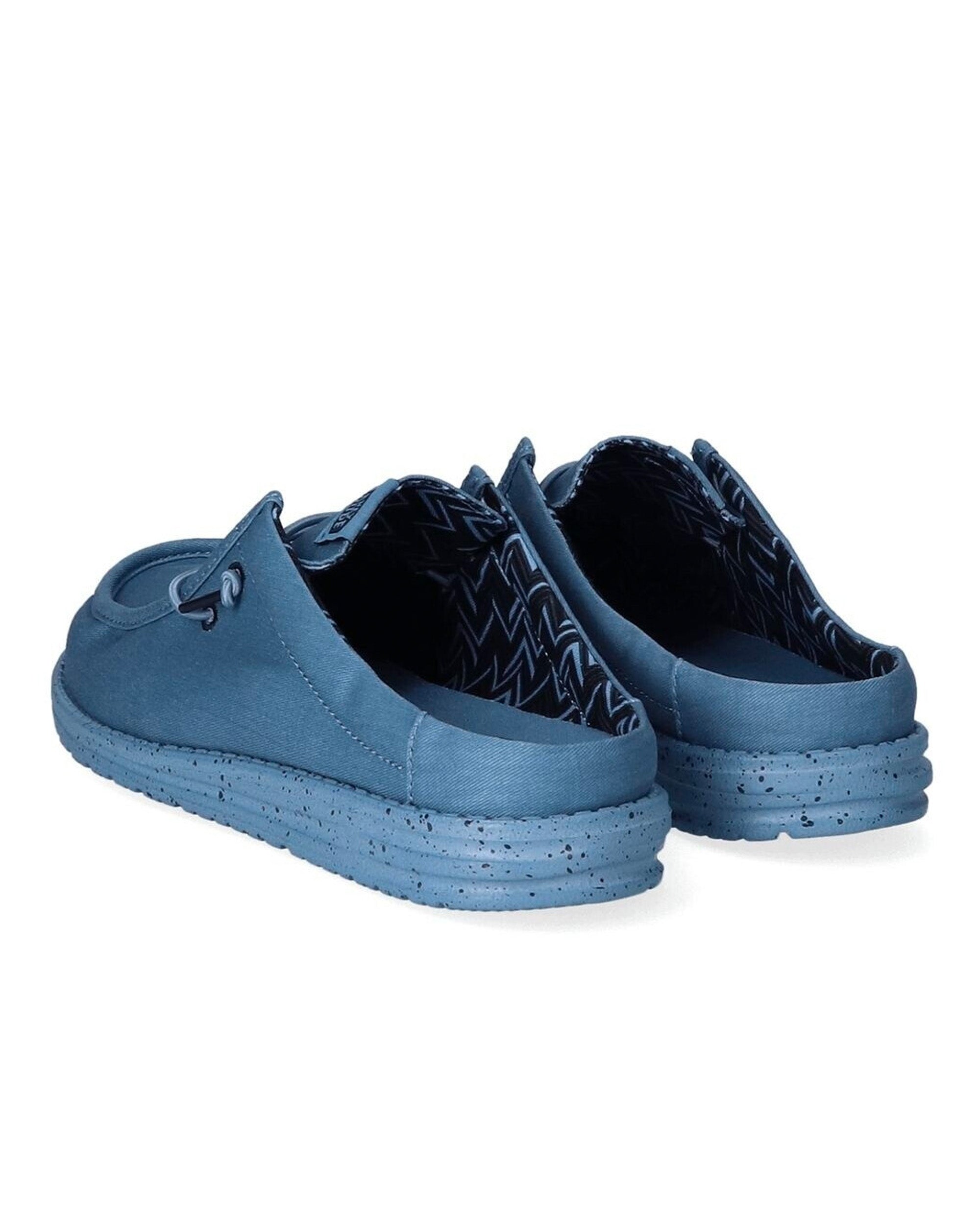 Hey Dude Wally Slip Canvas Moc Shoe Elemental Blue