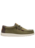Hey Dude Wally braided shoe Burnt Olive/Delicioso brown