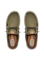 Hey Dude Wally braided shoe Burnt Olive/Delicioso brown
