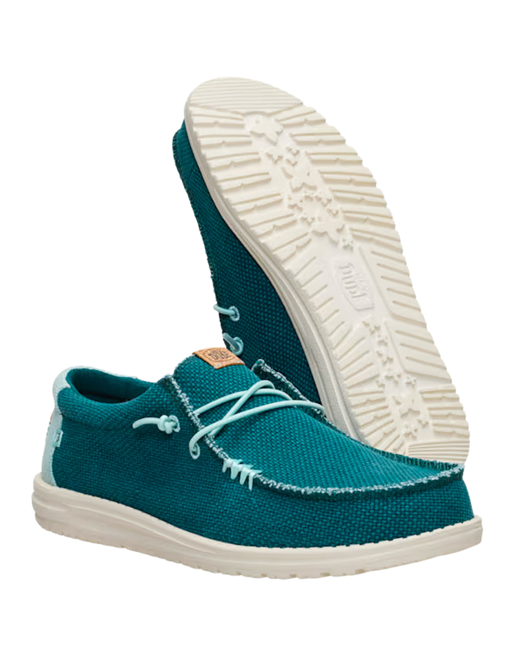 Hey Dude Wally braided shoe Deep Green / Harbor Grey