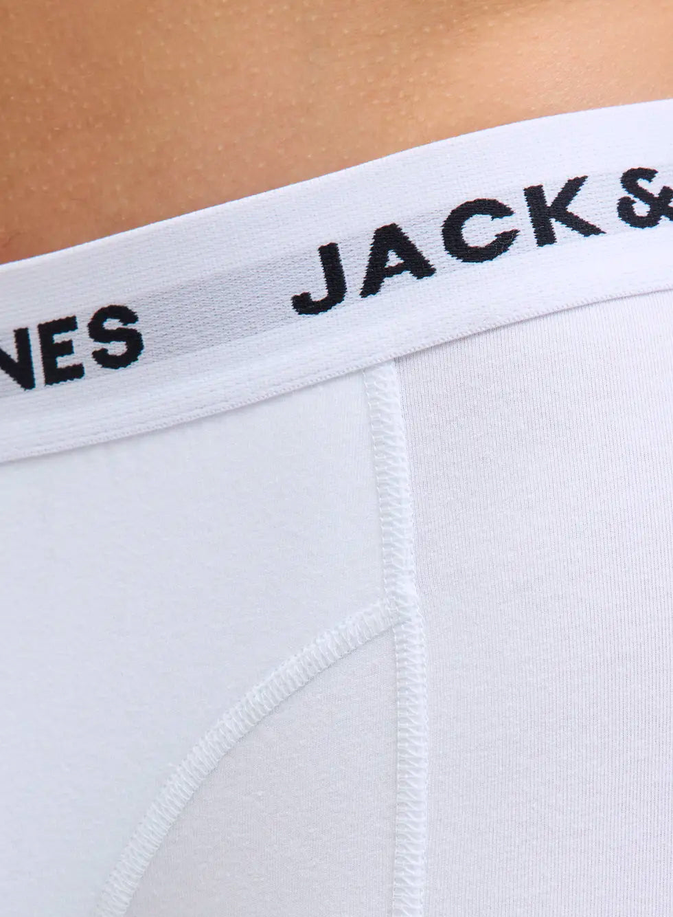 Jack & Jones Mens Underwear Solid Trunks 7 Pack Black / White / Grey