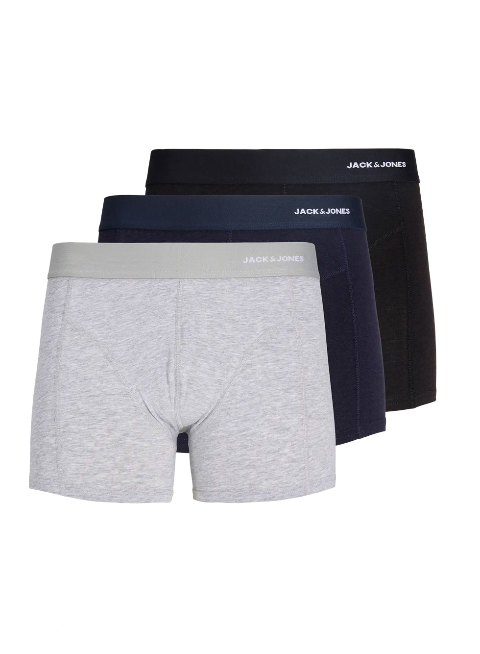 Jack & Jones JAC Gabriel Bamboo Trunks 3 pk BLACK/NAVY/GREY