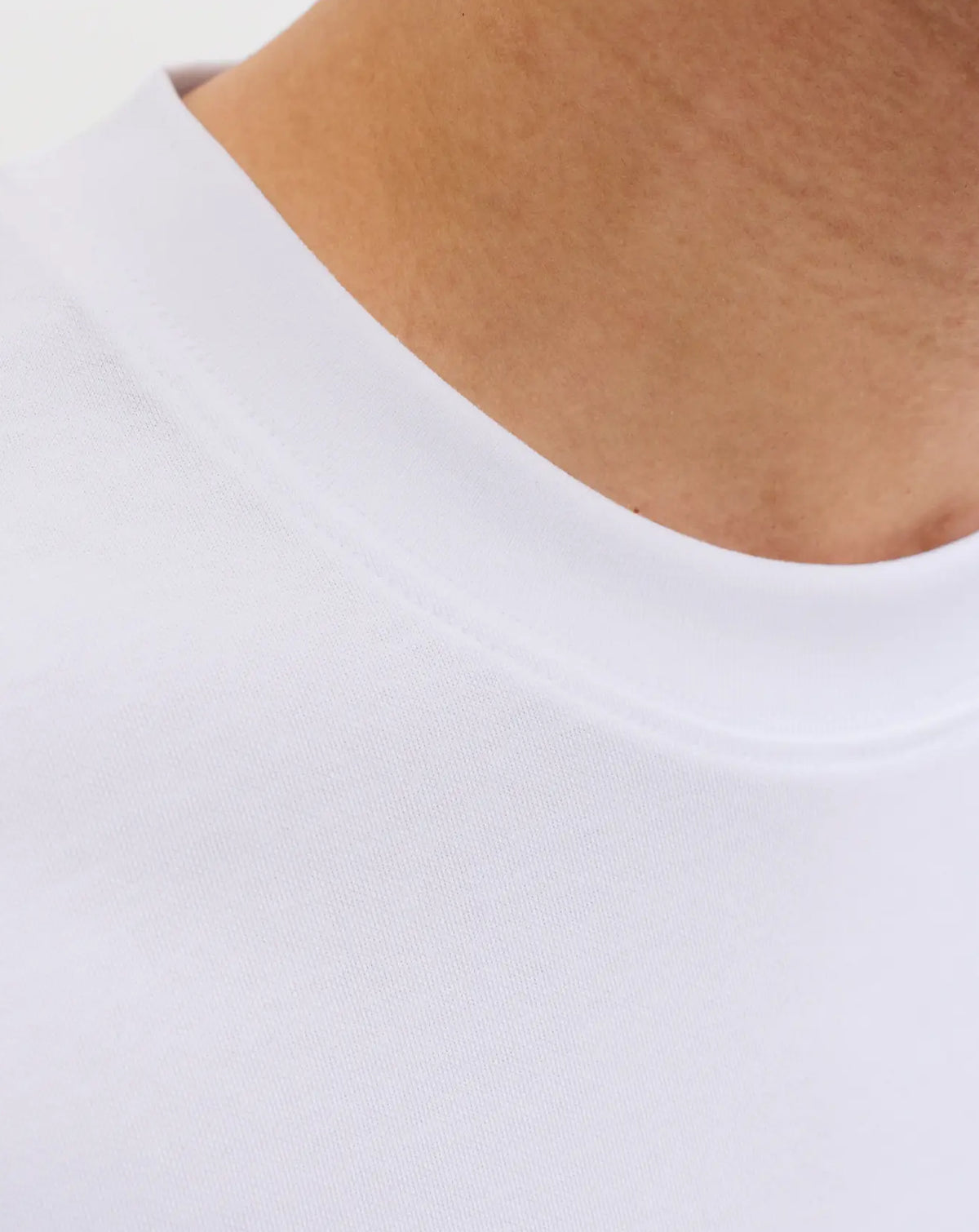 Jack & Jones JJEBarron T-Shirt Short Sleeve Crew Neck WHITE