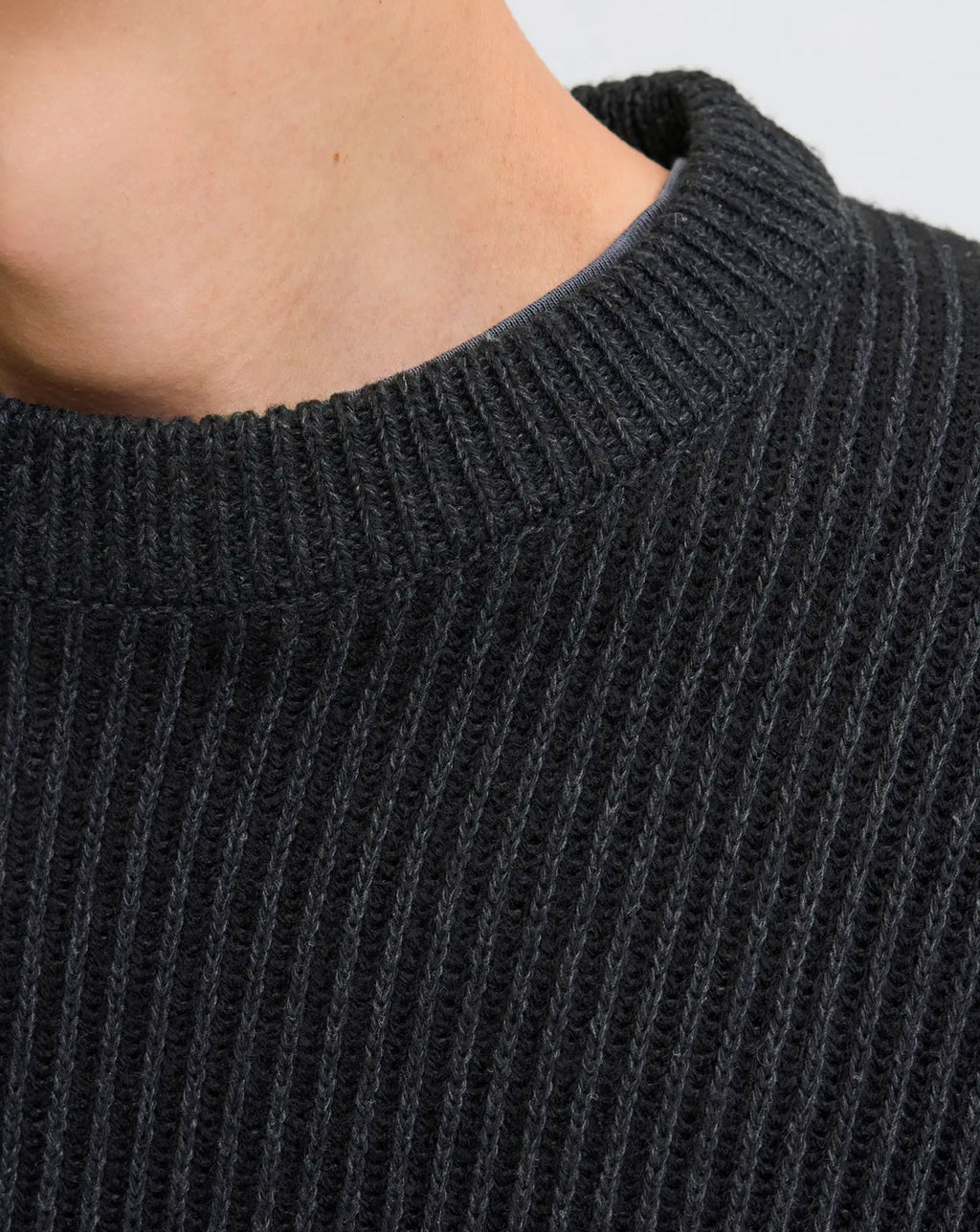Jack & Jones JJE Dover Knit crew neck BLACK