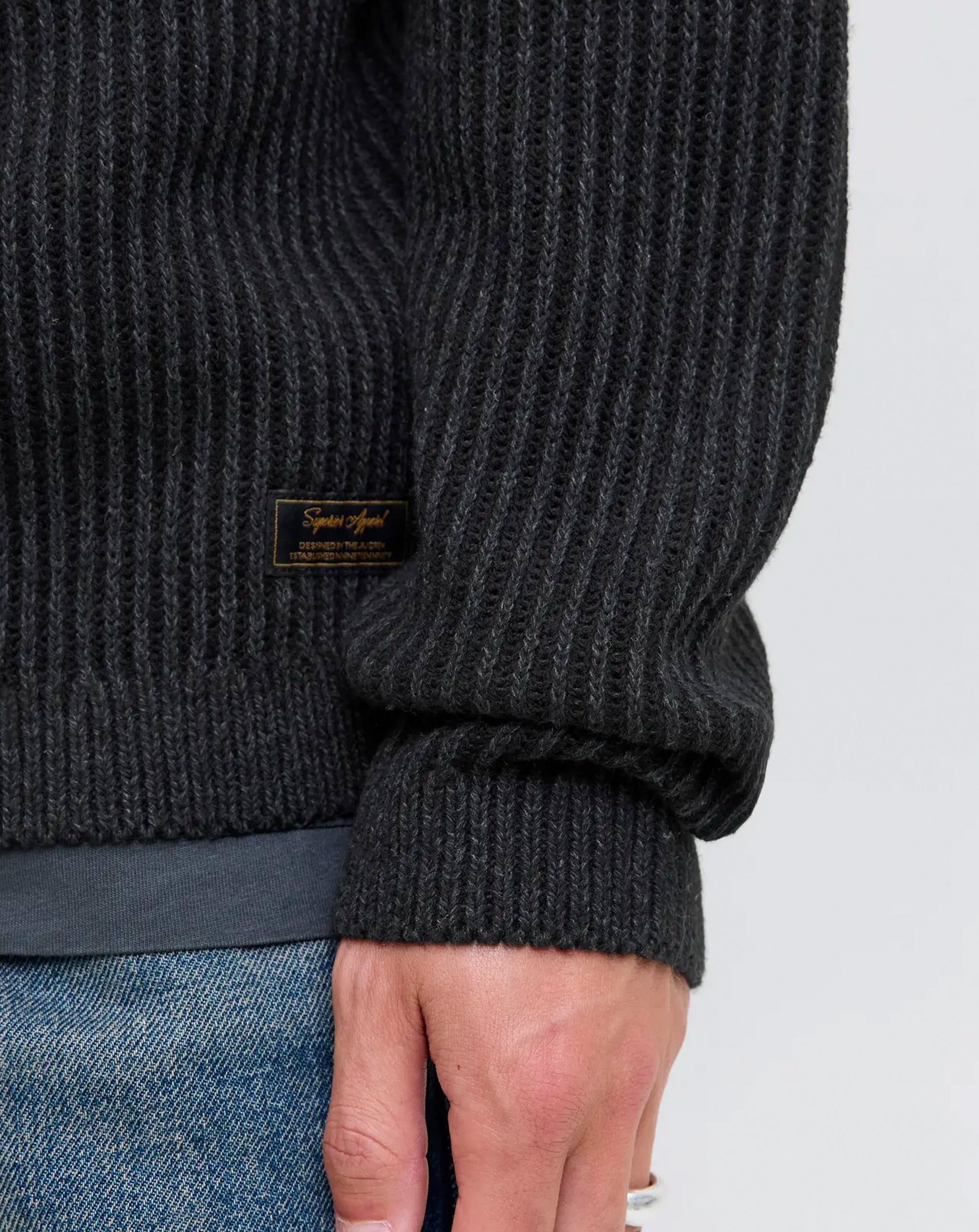 Jack & Jones JJE Dover Knit crew neck BLACK