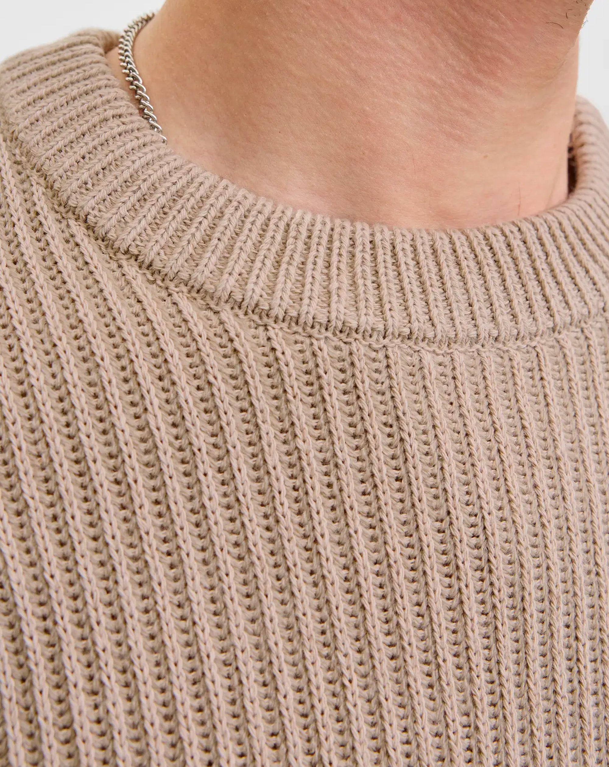 Jack & Jones JJE Dover Knit crew neck MOONBEAM