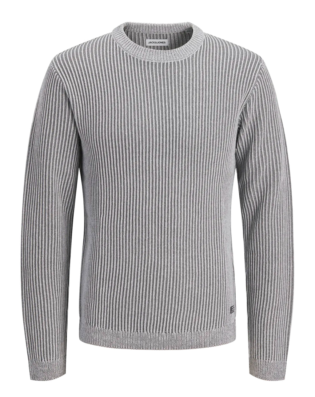 Jack & Jones JJE Dover Knit Crew Neck Sweater – Light Grey Melange