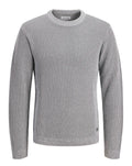 Jack & Jones JJE Dover Knit Crew Neck Sweater – Light Grey Melange