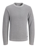 Jack & Jones JJE Dover Knit Crew Neck Sweater – Light Grey Melange
