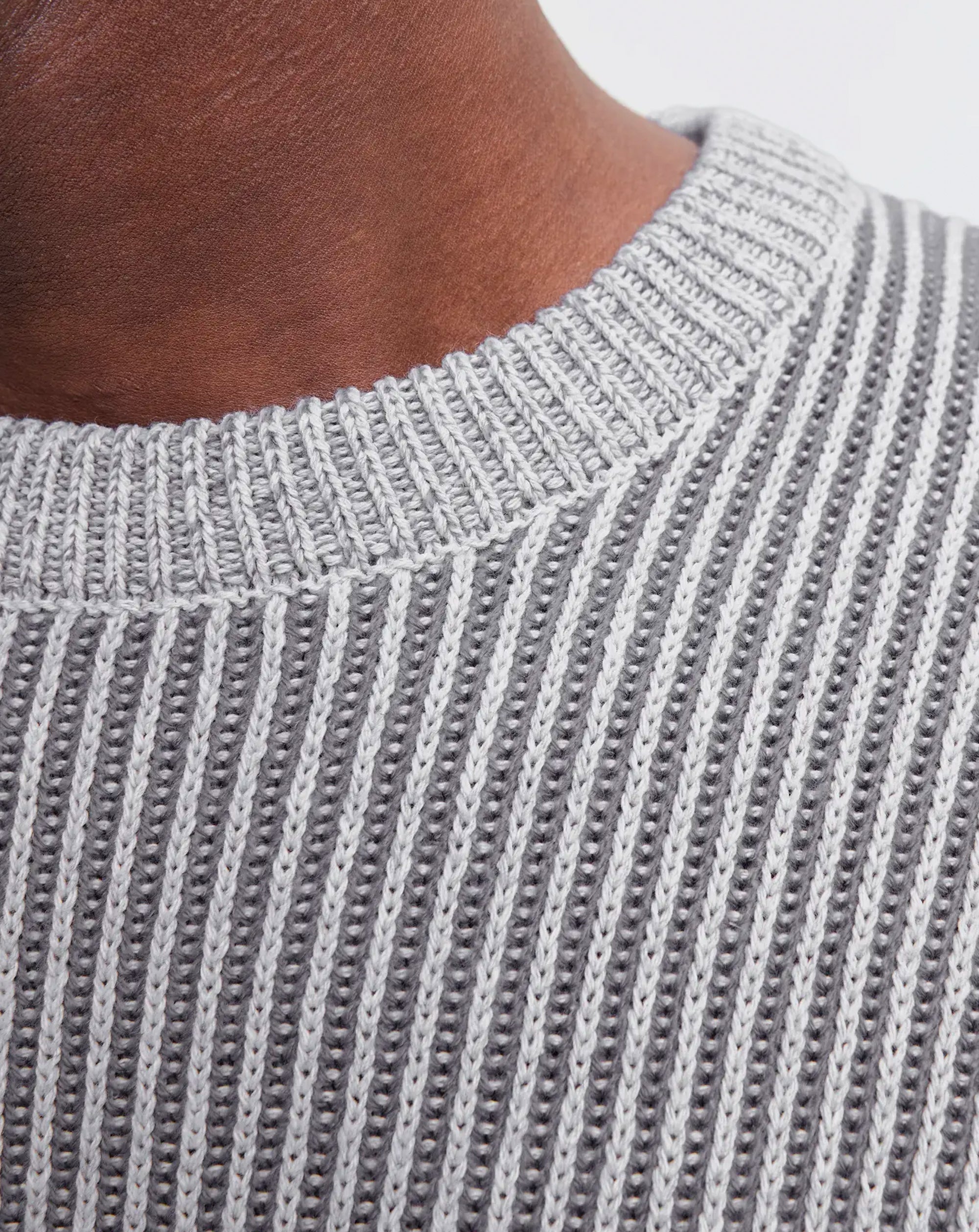 Jack & Jones JJE Dover Knit Crew Neck Sweater – Light Grey Melange