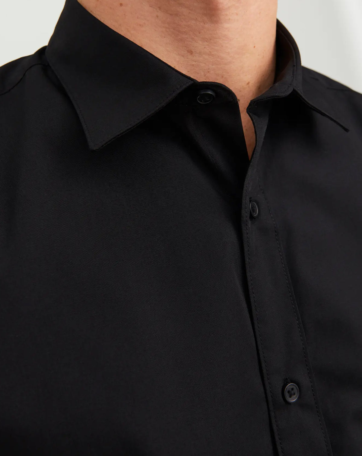 Jack & Jones JJE JOE Slim Fit Long sleeve shirt BLACK