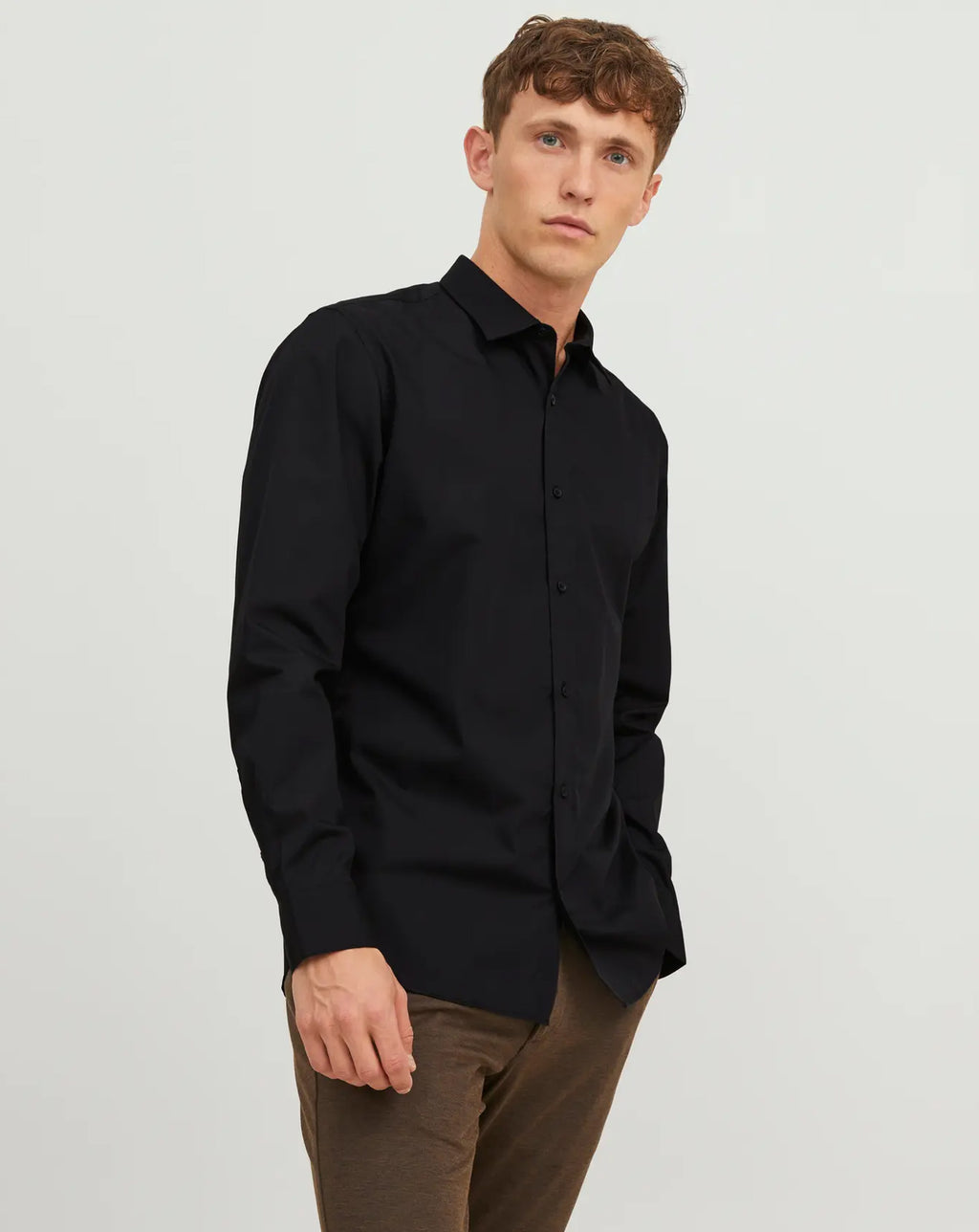 Jack & Jones JJE JOE Slim Fit Long sleeve shirt BLACK