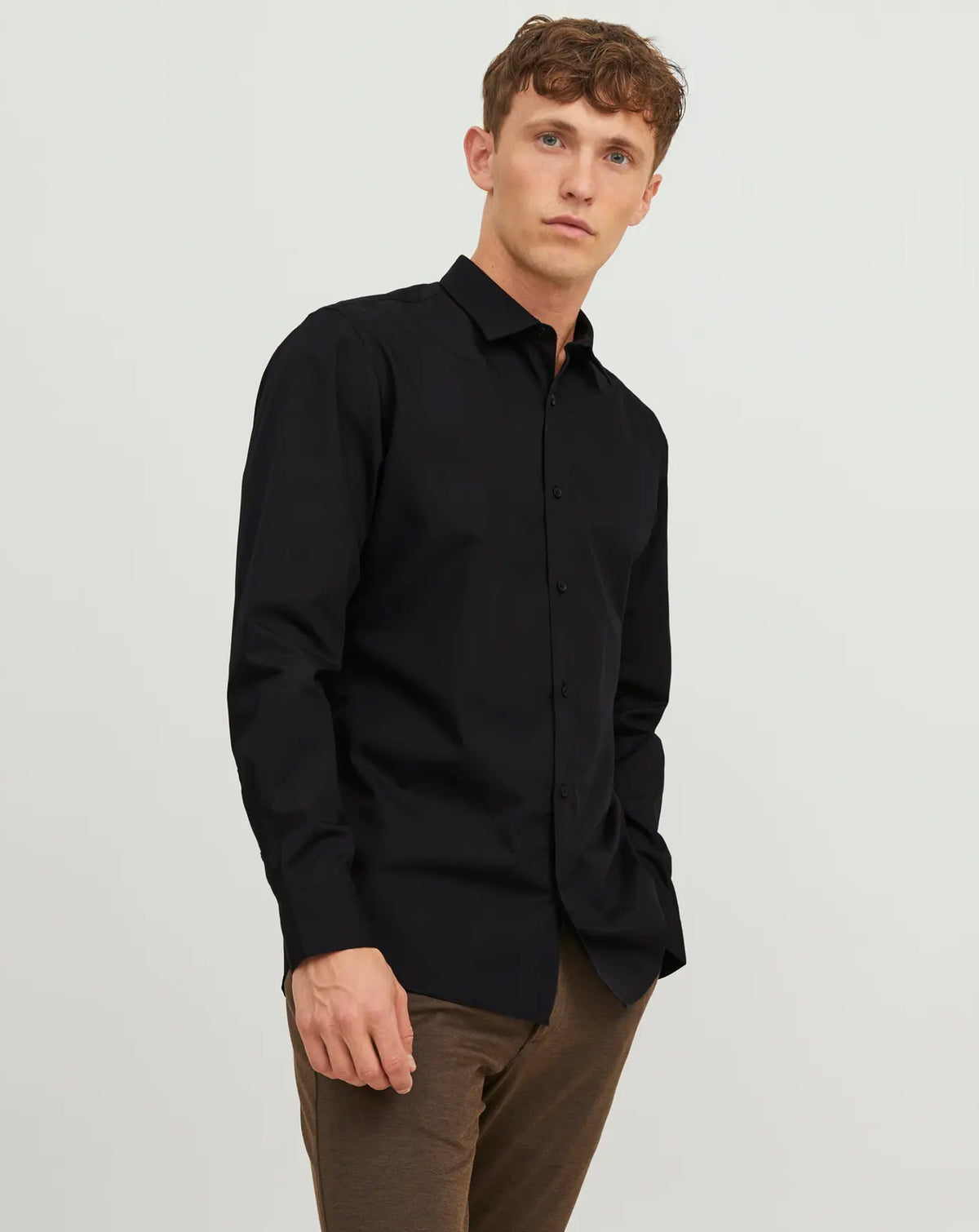 Jack & Jones JJE JOE Slim Fit Long sleeve shirt BLACK