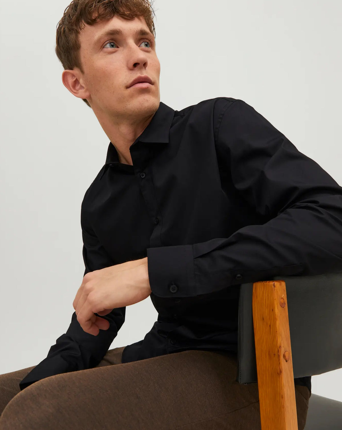 Jack & Jones JJE JOE Slim Fit Long sleeve shirt BLACK