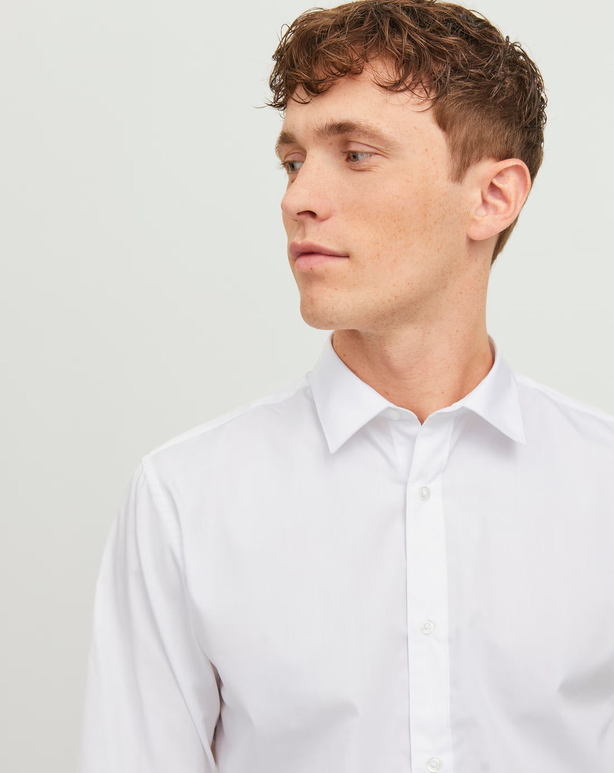 Jack & Jones JJE JOE Slim Fit Long sleeve shirt WHITE