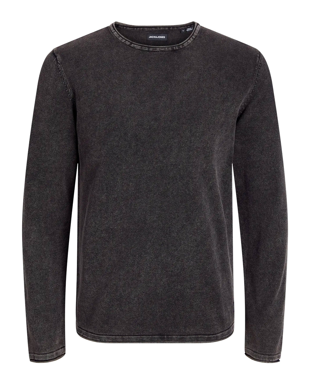 Jack & Jones JJELEO Knit crew neck CAVIAR