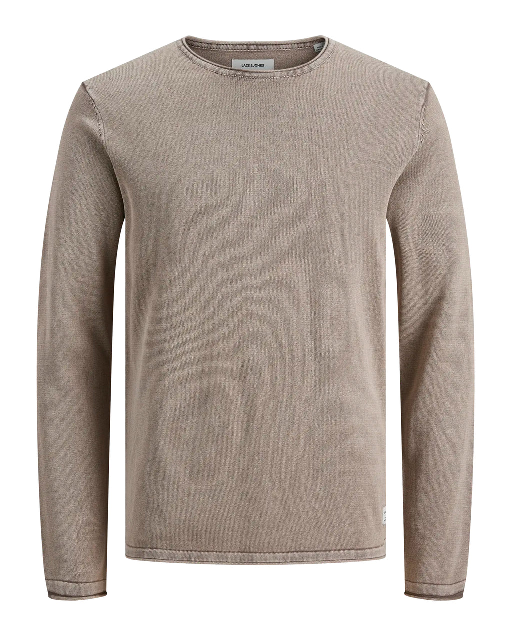 Jack & Jones JJELEO Knit crew neck CROCKERY