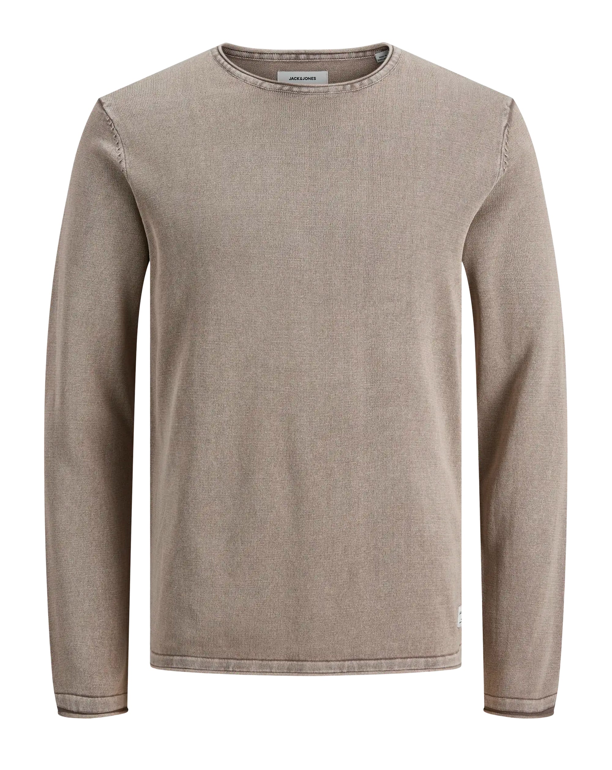 Jack & Jones JJELEO Knit crew neck CROCKERY