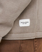 Jack & Jones JJELEO Knit crew neck CROCKERY