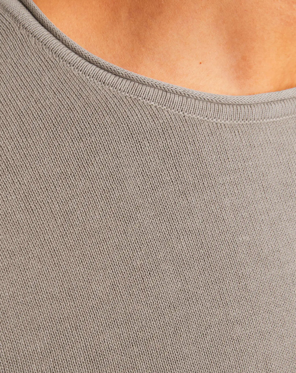 Jack & Jones JJELEO Knit crew neck CROCKERY