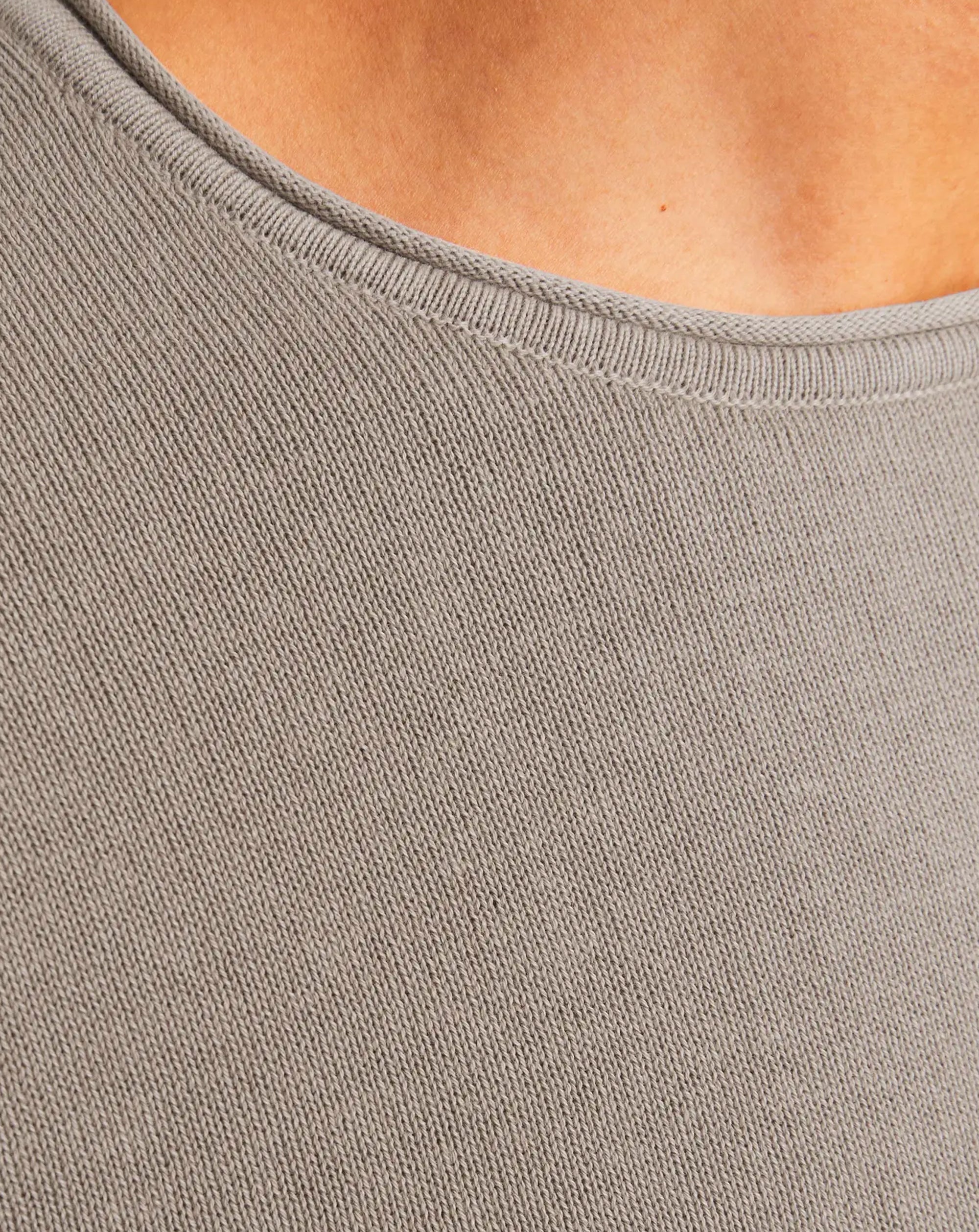 Jack & Jones JJELEO Knit crew neck CROCKERY