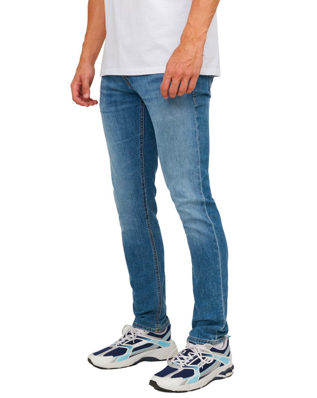 Jack & Jones JJIGlenn Slim Fit Jean MID BLUE