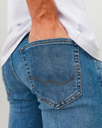 Jack & Jones JJIGlenn Slim Fit Jean MID BLUE