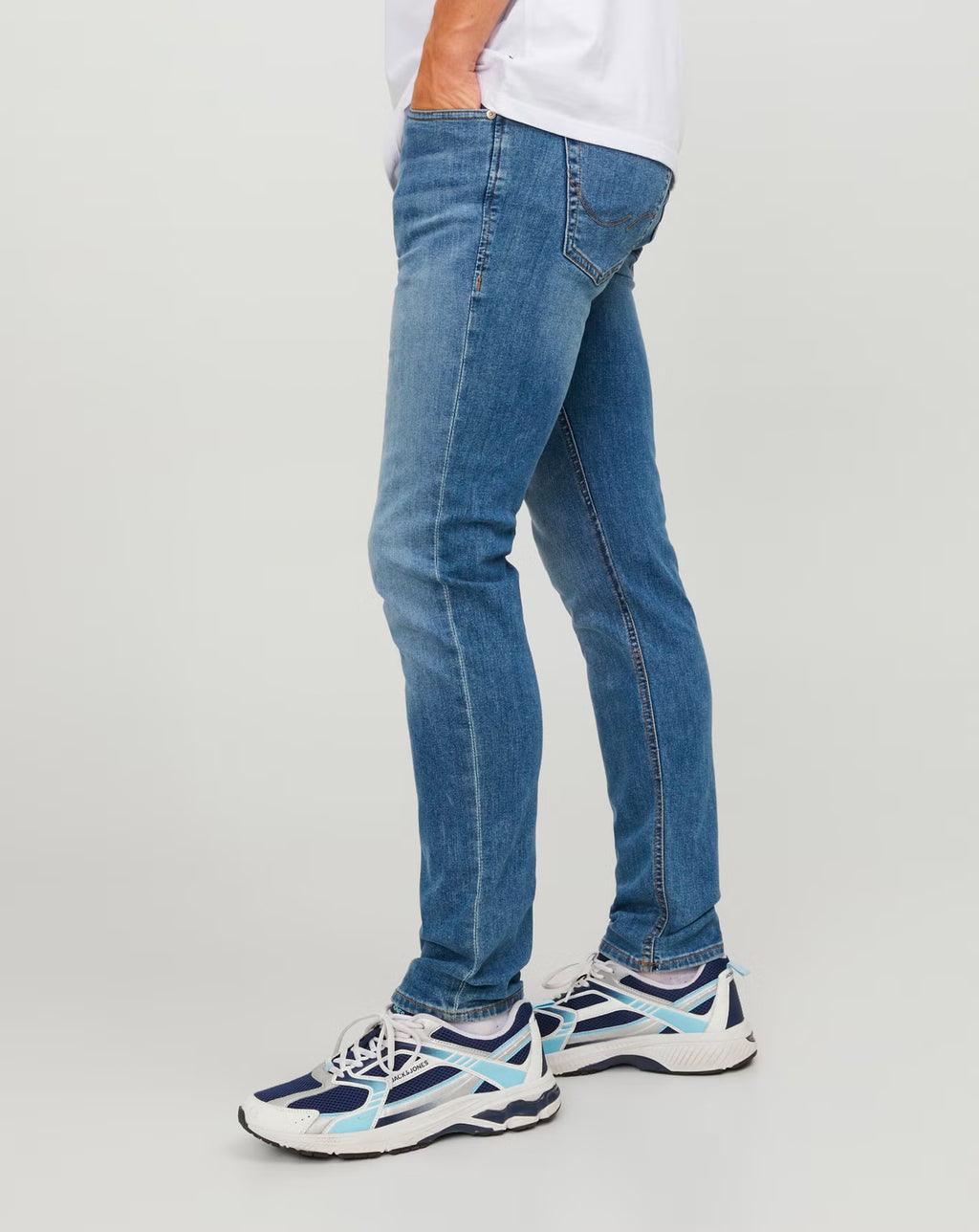 Jack & Jones JJIGlenn Slim Fit Jean MID BLUE