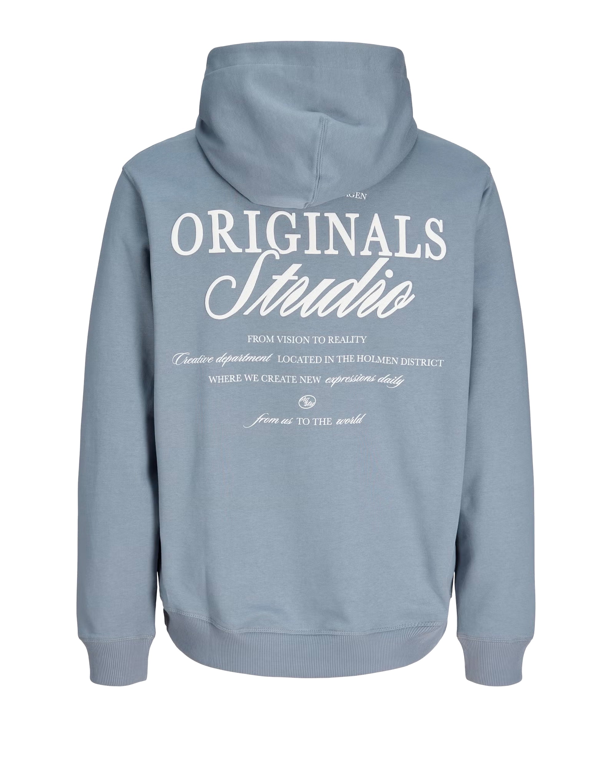 Jack & Jones JJ Overhead Hoodie light brushed with a soft inside finish Tradewinds