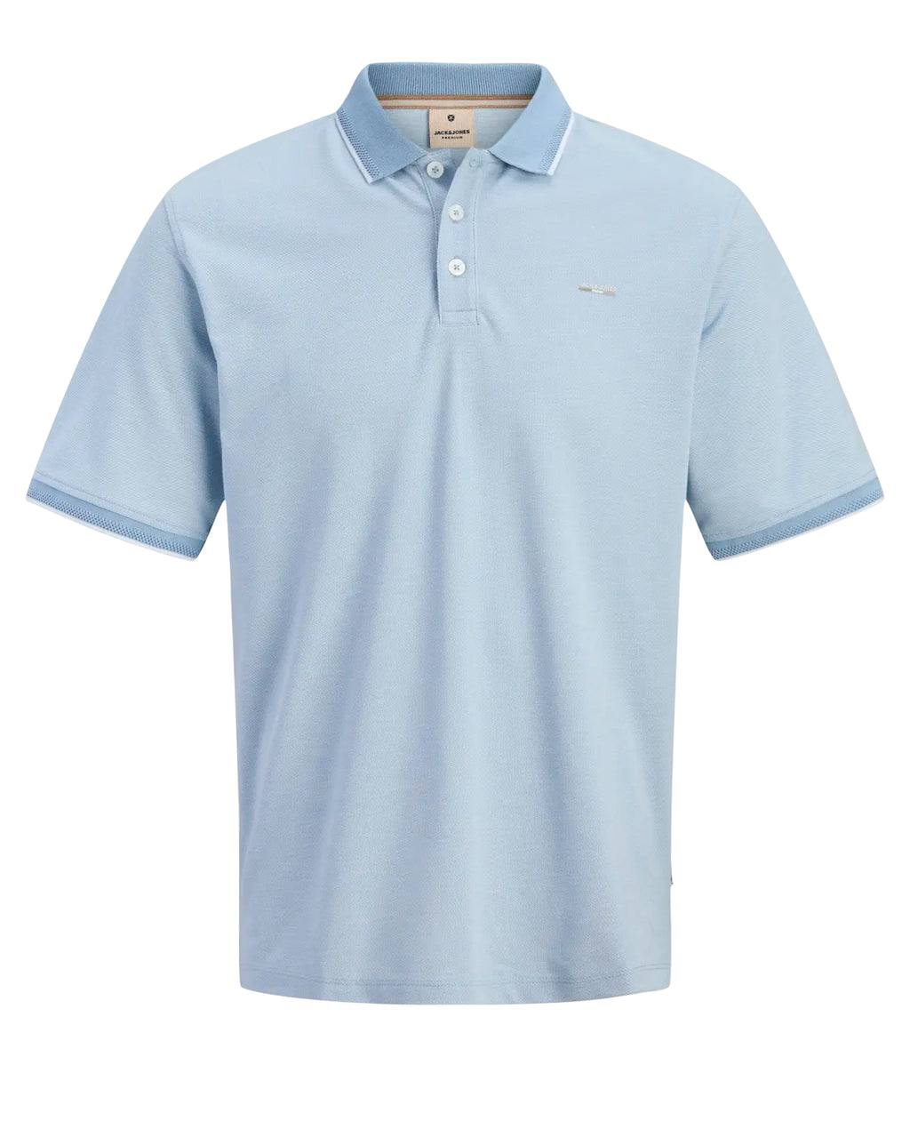 Jack & Jones JJRBLUALVES Polo Shirt Ashley Blue Melange