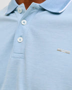 Jack & Jones JJRBLUALVES Polo Shirt Ashley Blue Melange