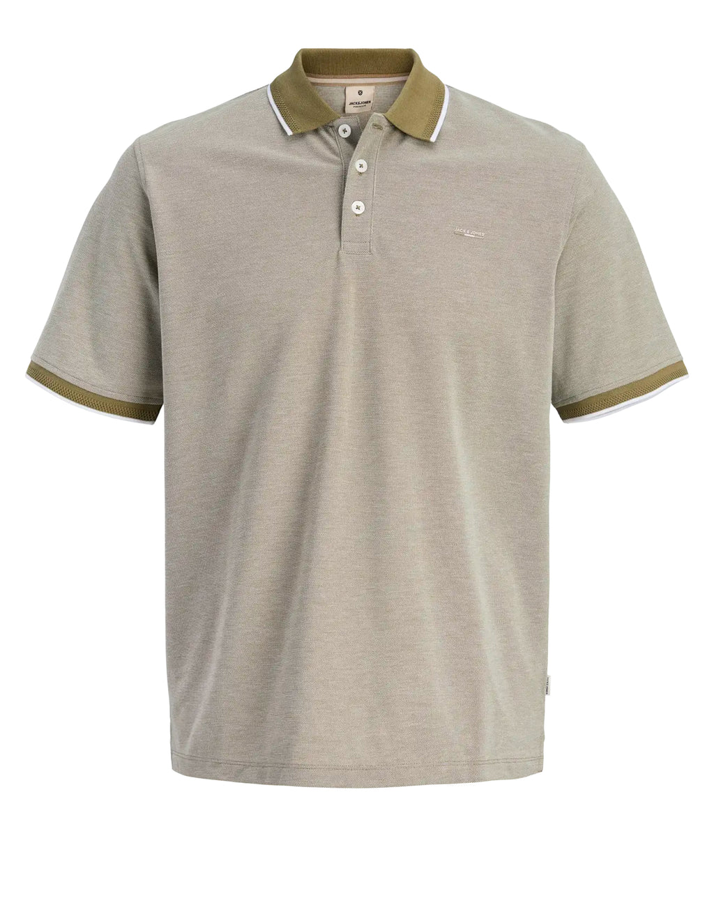 Jack & Jones JJRBLUALVES Polo Shirt Martini Olive Melange