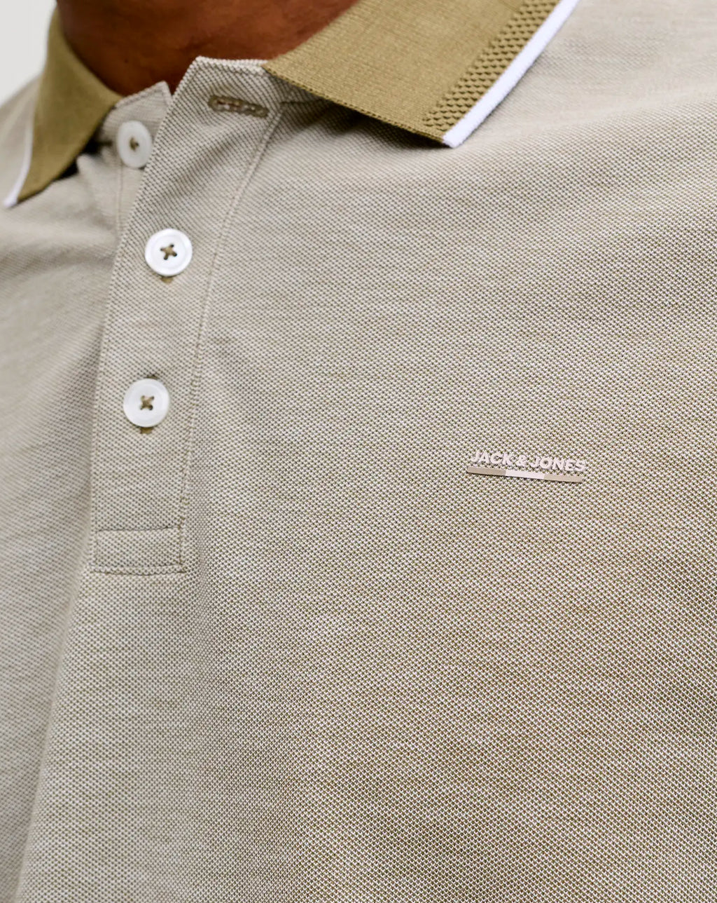 Jack & Jones JJRBLUALVES Polo Shirt Martini Olive Melange