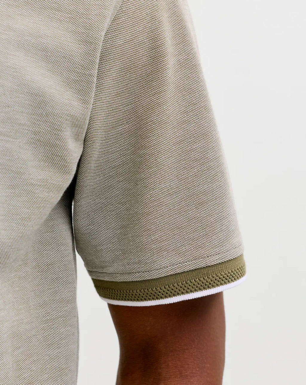 Jack & Jones JJRBLUALVES Polo Shirt Martini Olive Melange
