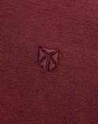 Jack & Jones JPRBLAETHAN POLO Long Sleeve Red / BITTER CHOCOLATE