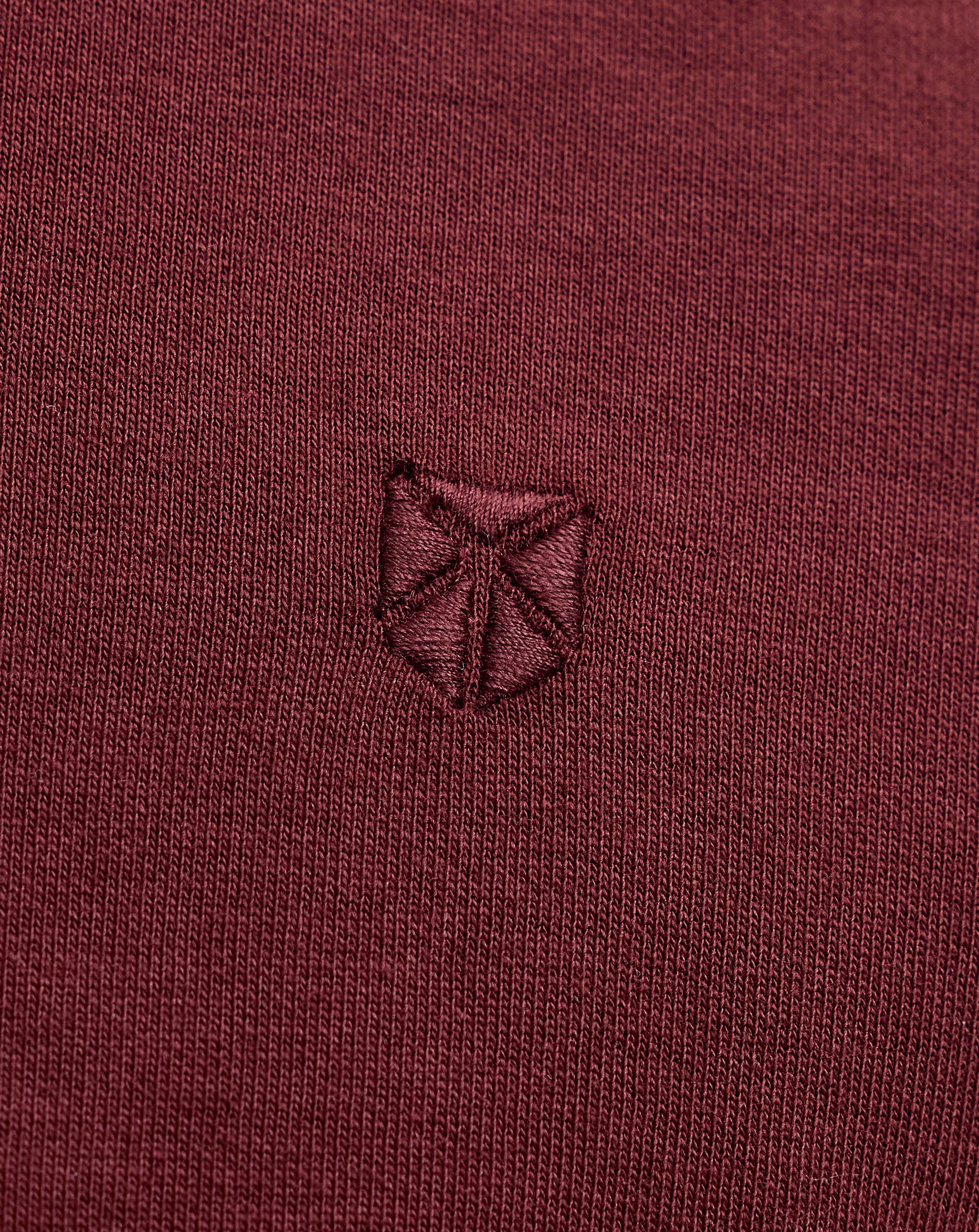 Jack & Jones JPRBLAETHAN POLO Long Sleeve Red / BITTER CHOCOLATE