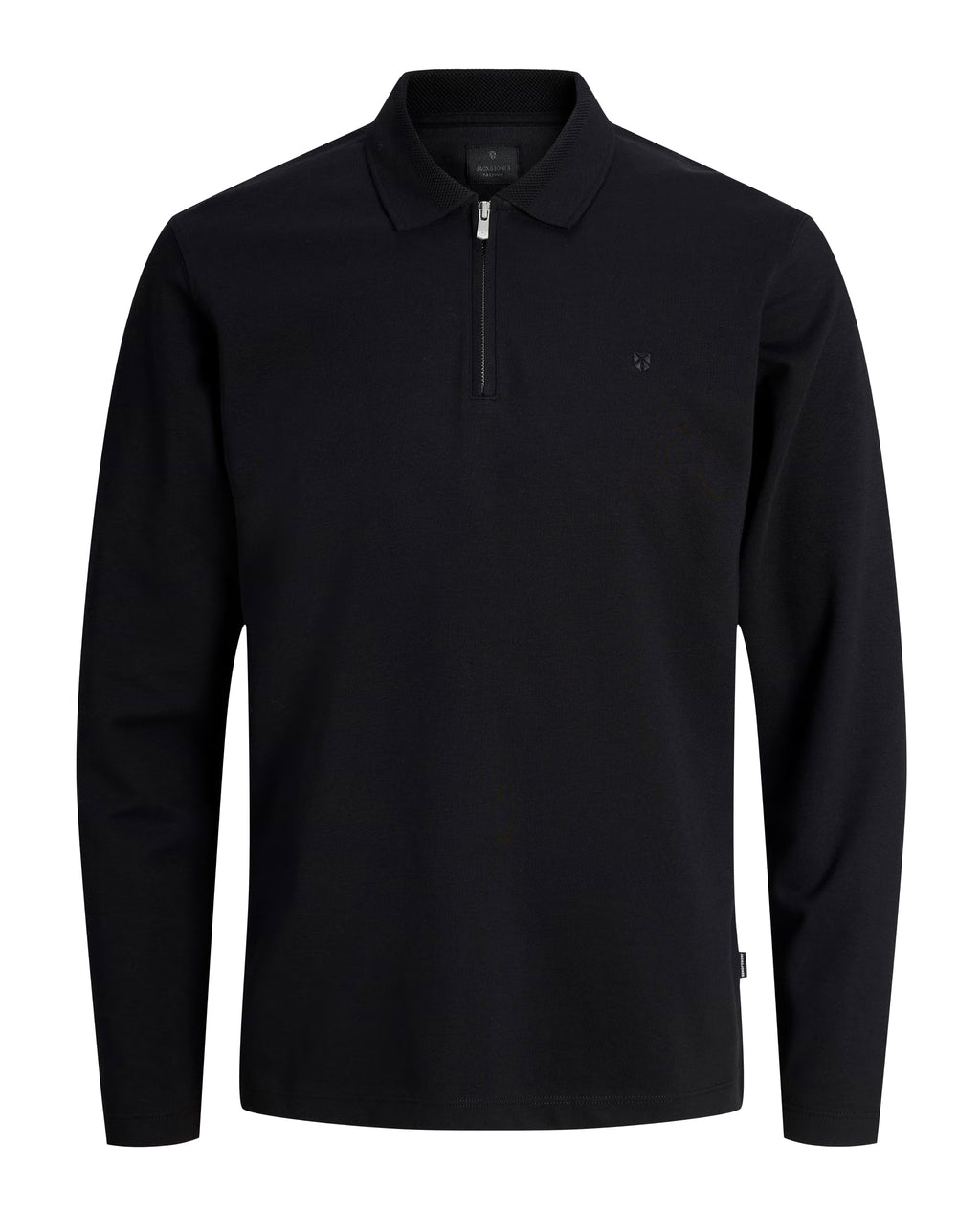 Jack & Jones JPRBLAETHAN POLO Long Sleeve TOP Black