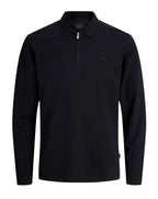 Jack & Jones JPRBLAETHAN POLO Long Sleeve TOP Black