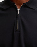 Jack & Jones JPRBLAETHAN POLO Long Sleeve TOP Black