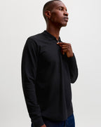 Jack & Jones JPRBLAETHAN POLO Long Sleeve TOP Black