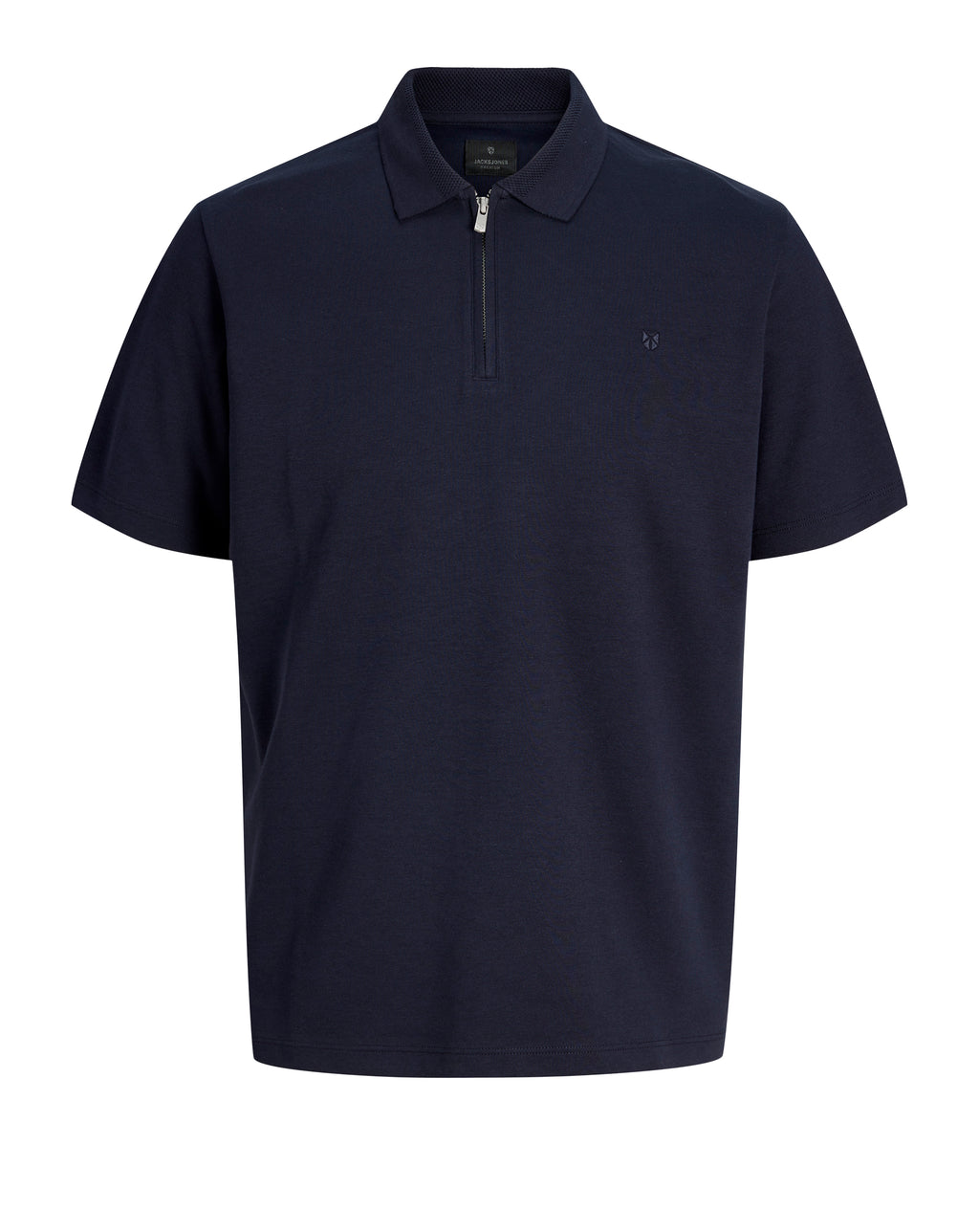 Jack & Jones JPRBLAETHAN Short Sleeve Zip polo Night Sky