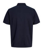 Jack & Jones JPRBLAETHAN Short Sleeve Zip polo Night Sky