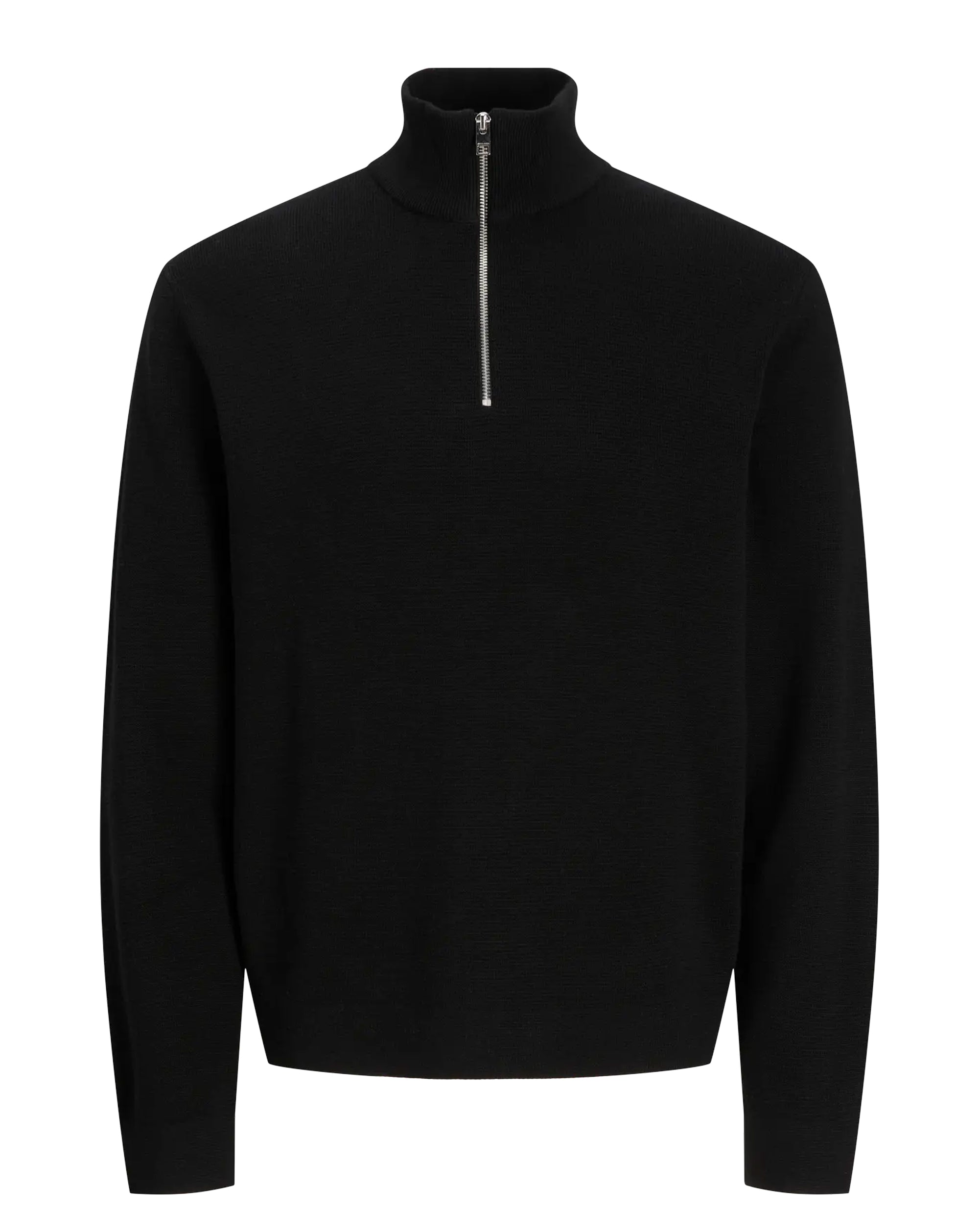 Jack & Jones JPR BLAMILANO Stitch Knit Half Zip Black