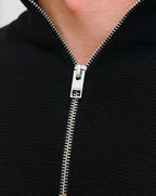 Jack & Jones JPR BLAMILANO Stitch Knit Half Zip Black