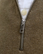 Jack & Jones JPR BLAMILANQ Stitch Knit Half Zip Stone Grey Melange