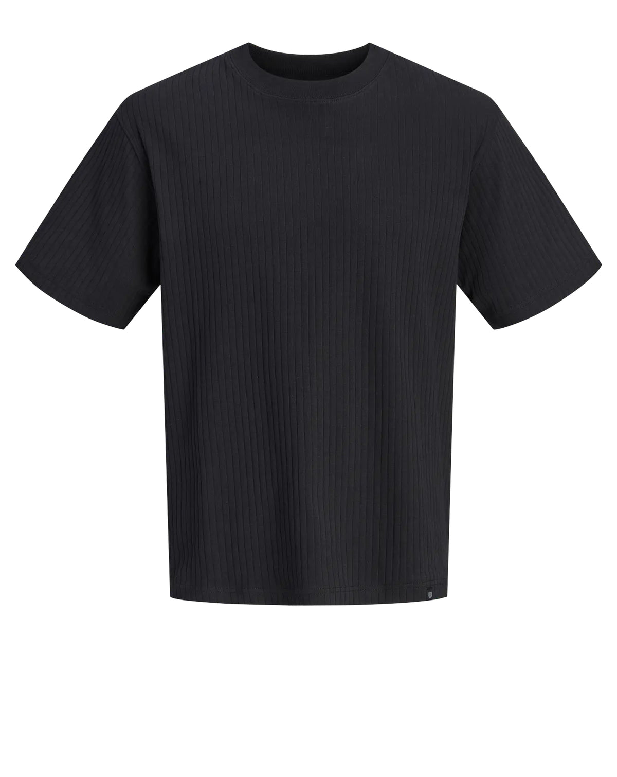 Jack & Jones JPRBLANICHOLAS Short Sleeve T-Shirt Ribbed BLACK